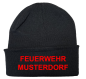 Preview: Haube Feuerwehr gestickt 2