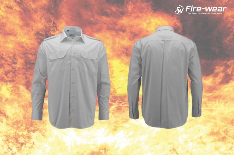 Damen langarm Bluse - weiß