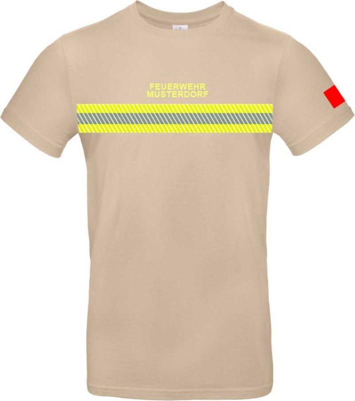 Einsatzshirt sand - Version 1 - optional mit Klett Dienstgrad am Ärmel