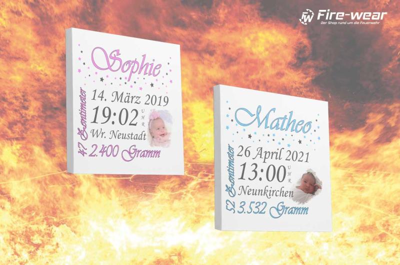 Geburtsgeschenk Leinwandbild