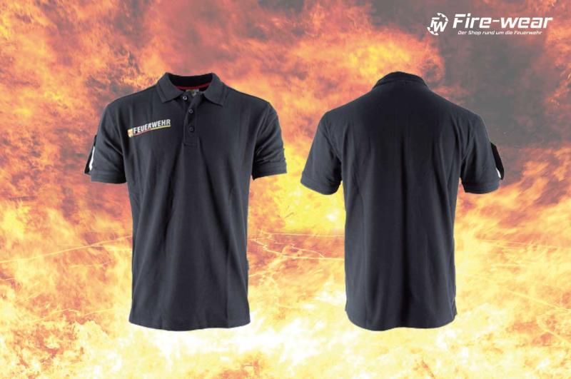 Herren Kurzarm Polo-Shirt mit Dienstgradschlaufe (Burgenland)