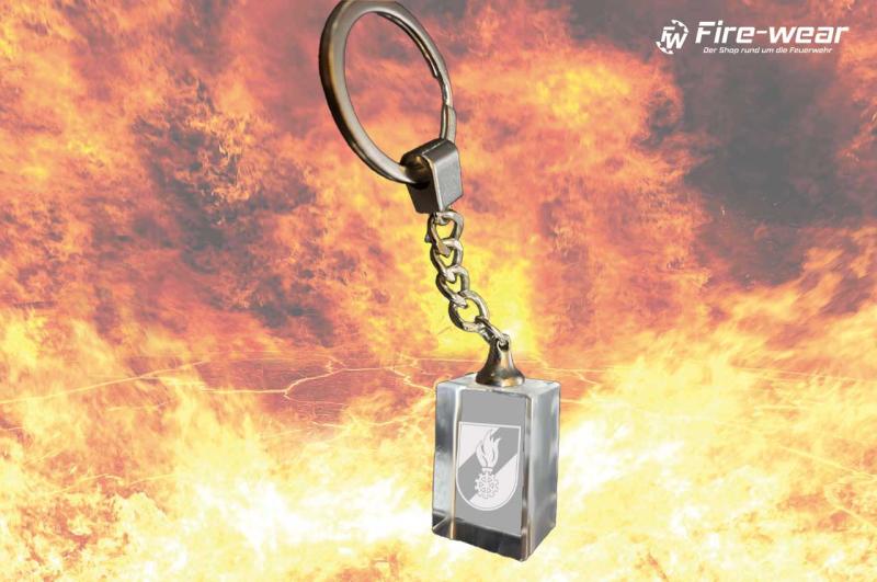 Kristall Schlüsselanhänger Feuerwehr 1