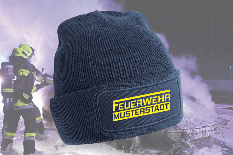 Haube mit Patch - Motiv 1