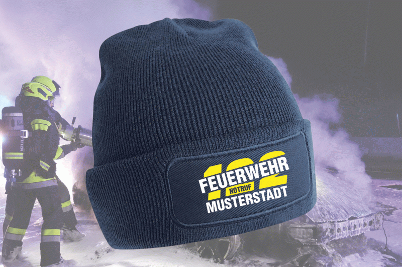 Haube mit Patch - Motiv 2