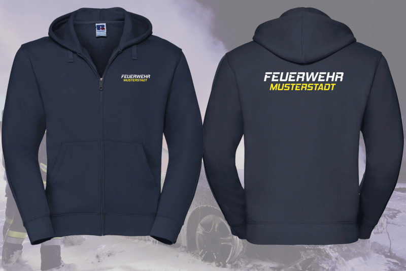 Kapuzen Zip-Weste Motiv 4