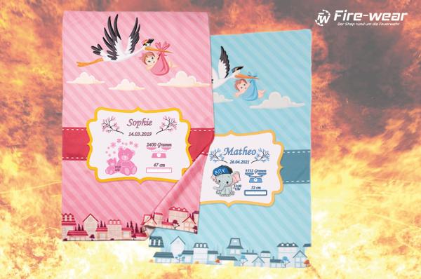 Geburtsgeschenk Decke