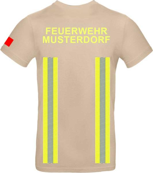 Einsatzshirt sand - Version 1 - optional mit Klett Dienstgrad am Ärmel