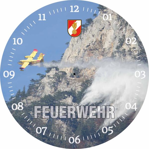 Glasuhr FEUERWEHR 29cm - FW30