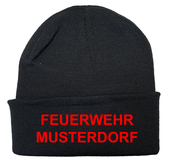 Haube Feuerwehr gestickt 2