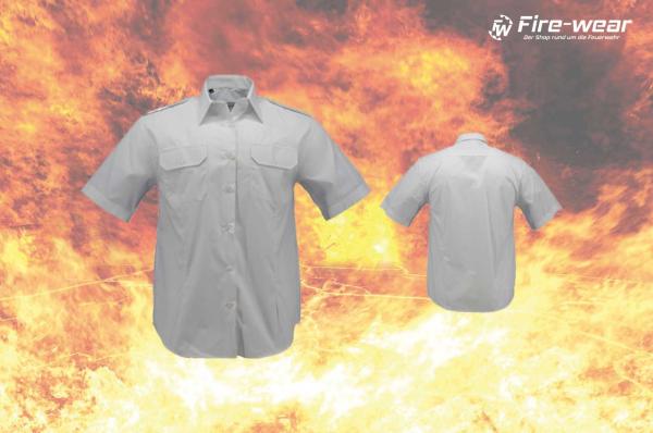 Herren kurzarm Hemd - weiß