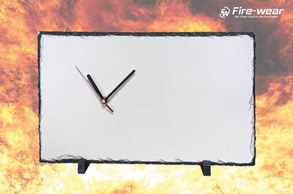 Schiefersteinplatten Uhr 40x25cm - Selbst gestaltbar