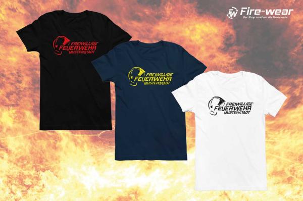 Freizeit T-Shirt Feuerwehr / Helm