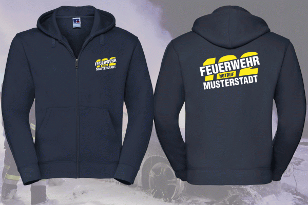 Kapuzen Zip-Weste Motiv 2